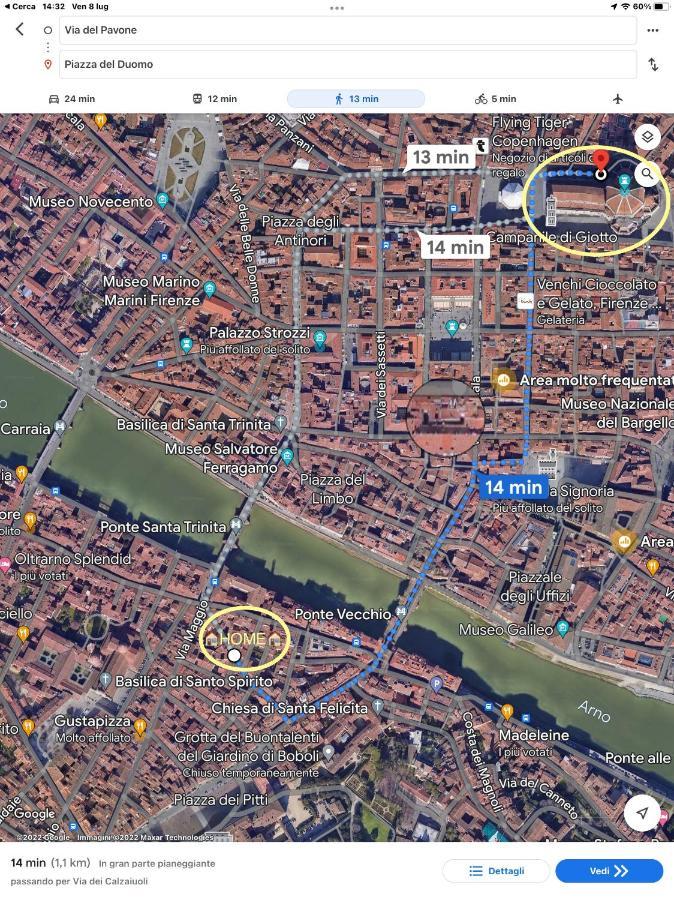 Uffizi & Santo Spirito Family/Groups Apartment Florence Luaran gambar